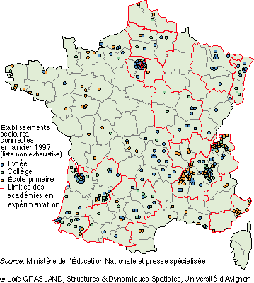 Les établissements scolaires sur Internet