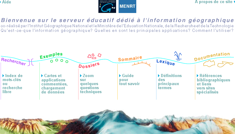 Le Serveur éducatif dédié à l'information géographique