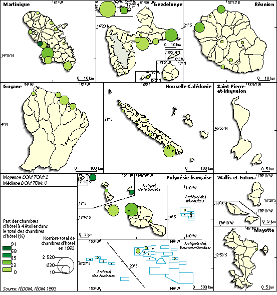 Le parc hôtelier dans les outre-mers